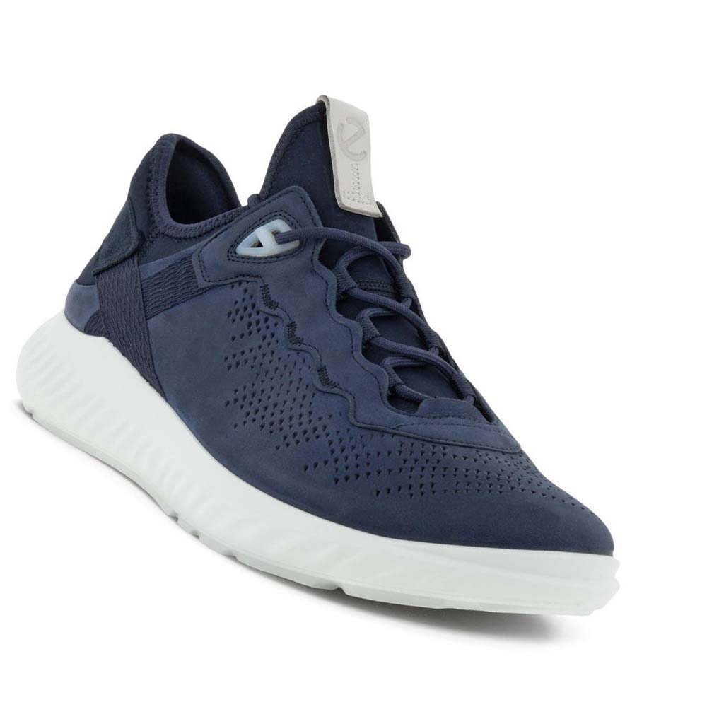 Ecco St.1 Lite Sneakers Herr Marinblå | SE 651SGL